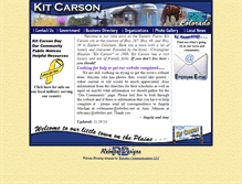 Tablet Screenshot of kitcarsoncolorado.com